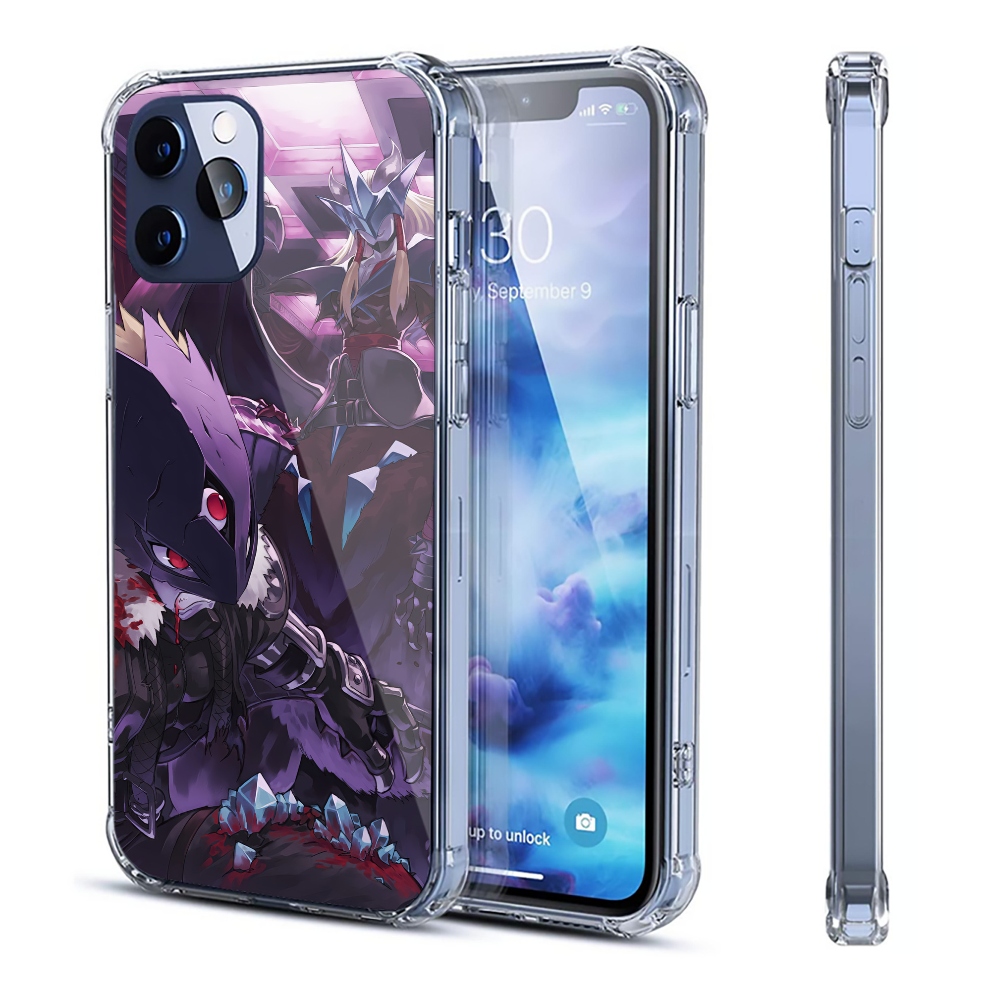 （画像用） Digimon デジタルモンスター/デジモン 【iPhone 12シリーズ対応】透明スマホケース（クリアソフトケース）